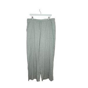 On 34th Heather Grey Wide Leg Drawstring Pants‎ Size XL NWT
